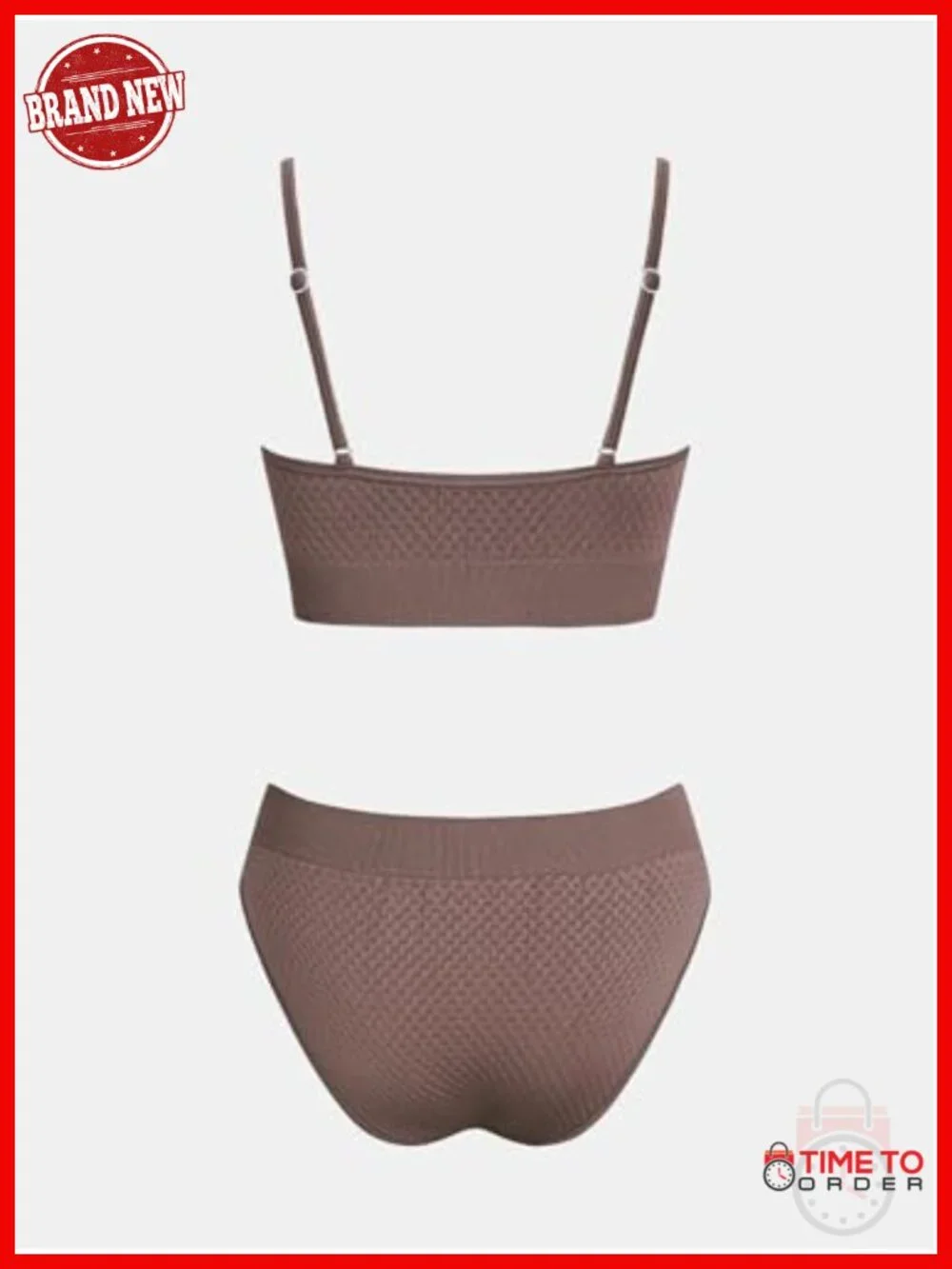 Two Piece Bikini Set Sporty Mid Rise Scoop Neck Adjustable Spaghetti Straps